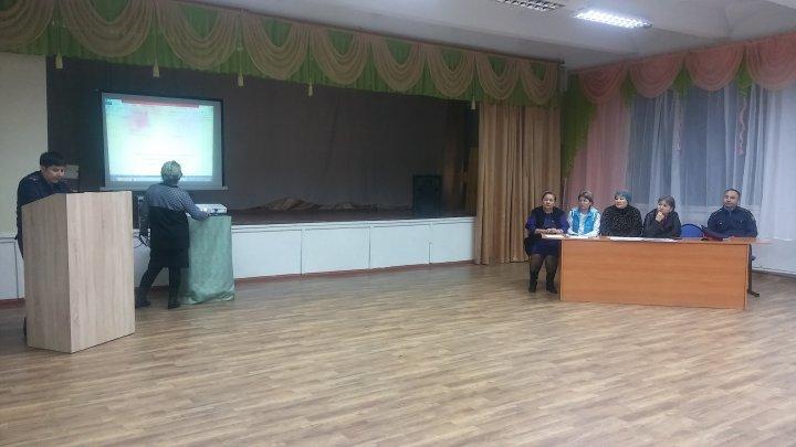 Қамқоршылық кеңес алдындағы мектеп инспекторы Салжанов Е.М  есебі